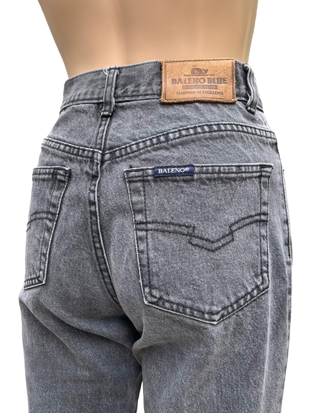 Vintage Baleno Straight Leg Charcoal Jeans 26